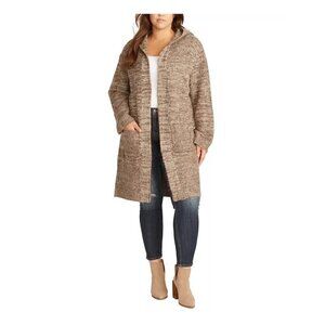 Vigoss Trendy Plus Size Hooded Duster Cardigan, 1X